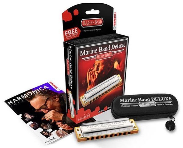 Губная гармошка Hohner Marine Band Deluxe M200505X E-major 127108 фото
