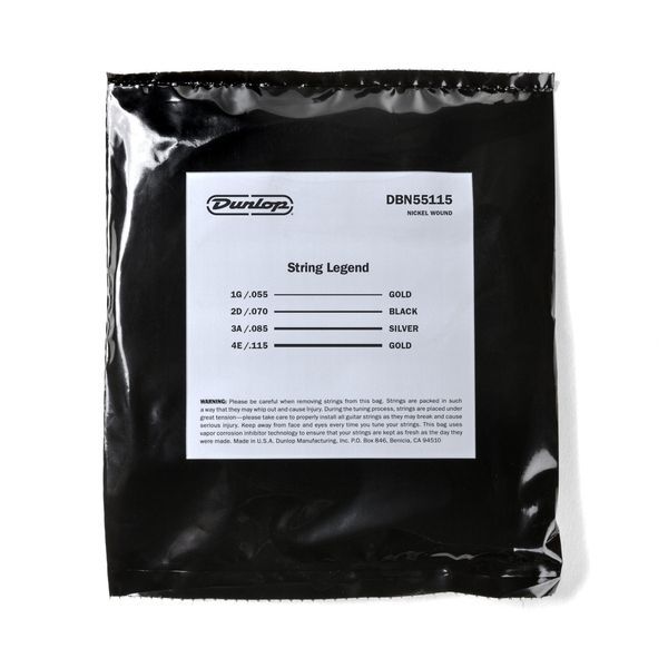 Струни для бас-гітари Dunlop DBN55115 Nickel Wound 121377 фото
