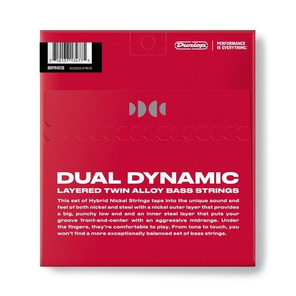 Струны для бас-гитары Dunlop DBHYN45125 LG Scale Hybrid Nickel Wound 128368 фото