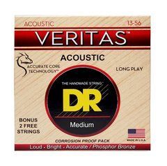 DR Strings VERITAS Coated Core Acoustic Guitar Strings - Medium (13-56) 40789 фото