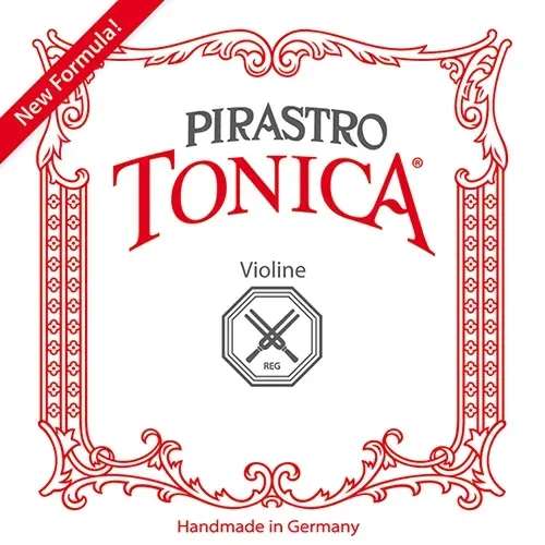 Pirastro Tonica: check the code, size and E version rather than packaging alone.