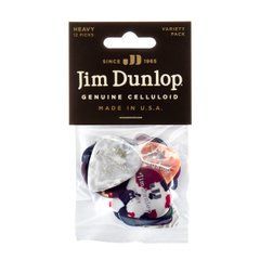 Набір медіаторів Dunlop PVP107 Celluloid Heavy Variety Pack (12 шт.) 125949 фото