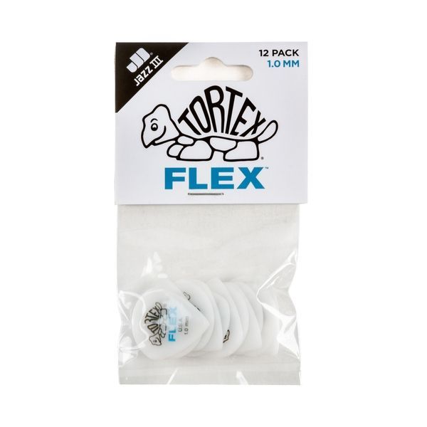 Медиатор Dunlop 468P1.0 Tortex Flex Jazz III 1.0mm (12 шт.) 125903 фото