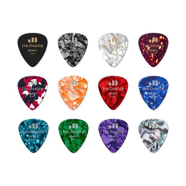 Набір медіаторів Dunlop PVP107 Celluloid Heavy Variety Pack (12 шт.) 125949 фото