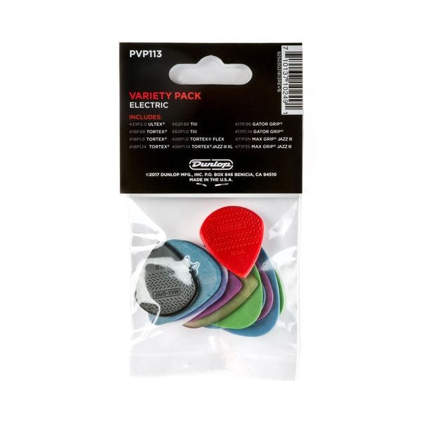 Набір медіаторів Dunlop PVP113 Electric Guitar Variety Pack (12 шт.) 125951 фото