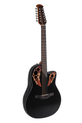 Електроакустична 12-струнна гітара Ovation Celebrity Elite CE4412 Mid Cutaway Black G-OV533168 фото
