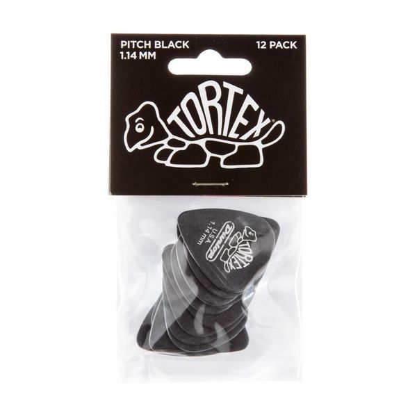 Медиатор Dunlop 488P1.14 Tortex Pitch Black Standard 1.14 mm (12 шт.) 116421 фото