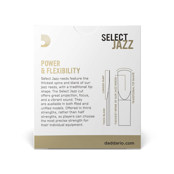 Трость для сопрано-саксофона D'Addario Select Jazz 3M (1 шт) 34224 фото