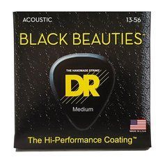 DR Strings BLACK BEAUTIES Acoustic - Medium (13-56) 40815 фото