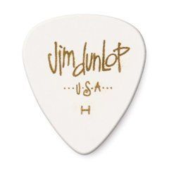 DUNLOP CELLULOID WHITE PICK HEAVY 30146 фото