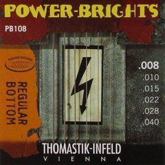 Комплект струн Thomastik Power-Brights Regular Bottom (extra soft) для електро-гітари Thomastik-PB108T фото