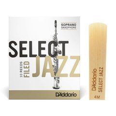 Трость для сопрано-саксофона D'Addario Select Jazz 4M (1 шт) 34225 фото