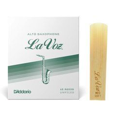 Тростина для альт-саксофона D'Addario La Voz Medium Soft (1 шт) 23653 фото