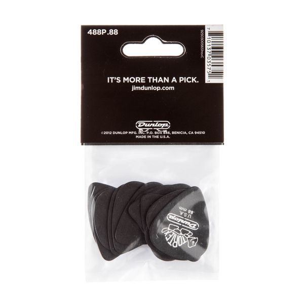 Медиатор Dunlop 488P.88 Tortex Pitch Black Standard .88 mm (12 шт.) 116426 фото