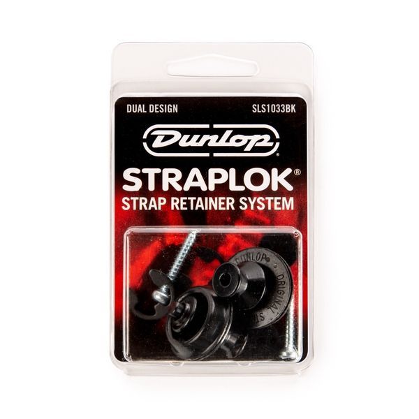 Стреплок Dunlop SLS1033BK Black Oxide Straplok Strap Retainers Dual Design 118555 фото