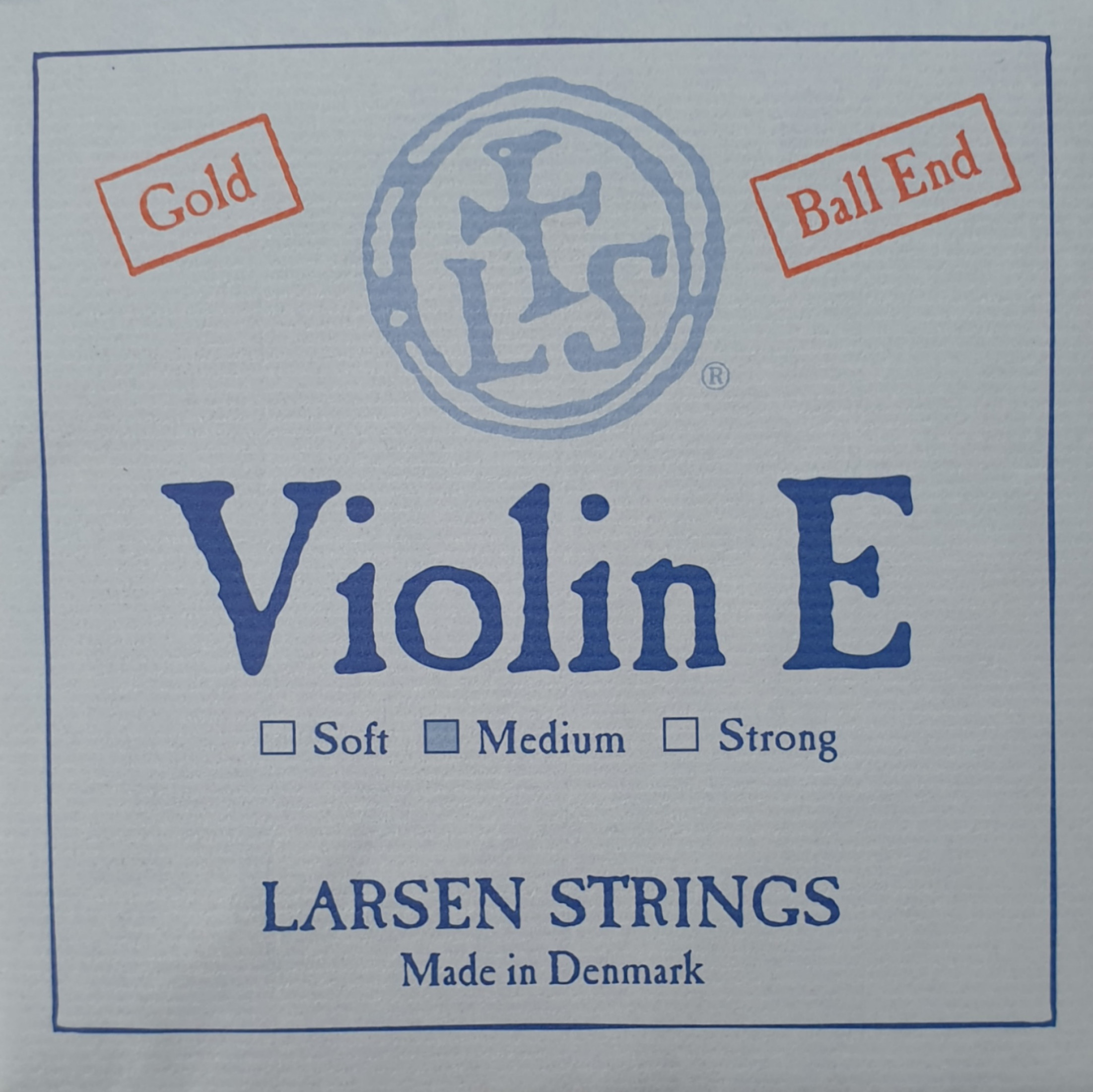 E String Larsen Original 4/4 for Violin (Gold-Plated) — packaging