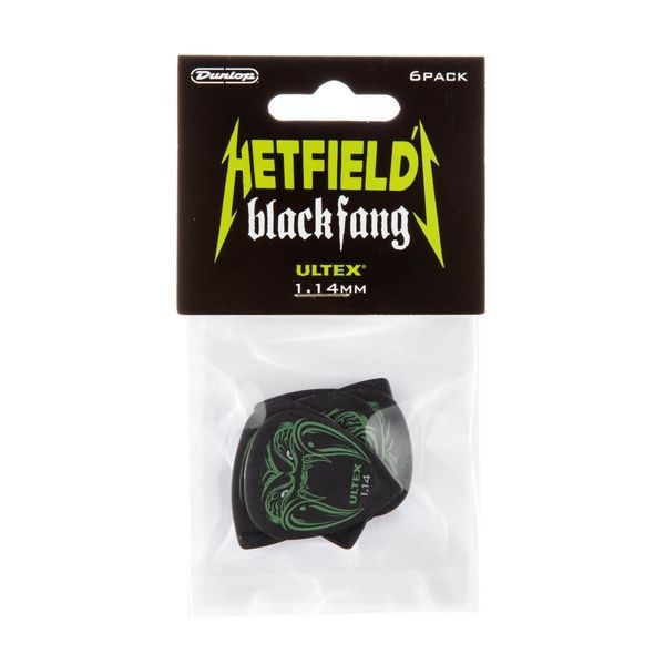 Медиатор Dunlop PH112P1.14 Hetfield's Black Fang 1.14 mm (6 шт.) 118542 фото
