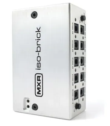 The DC input on the MXR Iso-Brick M238 supplies the unit itself, rather than a pedal.