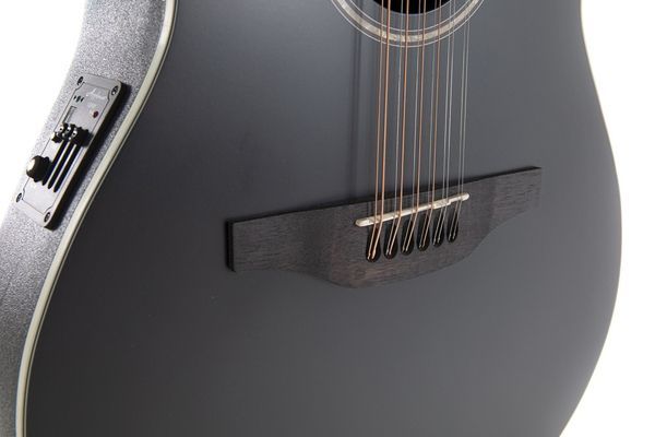 Электроакустическая 12-струнная гитара Applause Heritage Traditional AB2412II Mid Cutaway Black Satin G-AP521175 фото