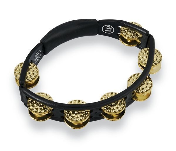 Тамбурин Latin Percussion Cyclop Hand Held LP174 Dimpled Brass, black G-LP861508 фото