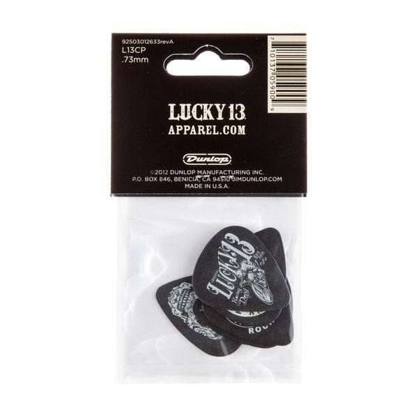 Медіатор Dunlop L13CP.73 Lucky 13 Assortment .73 mm (6 шт.) 122894 фото