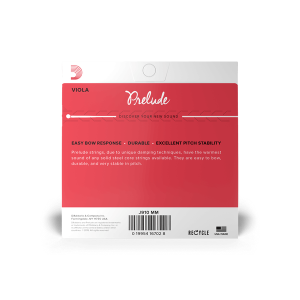 D'ADDARIO PRELUDE VIOLA STRING SET Medium Scale Medium Tension 19508 фото