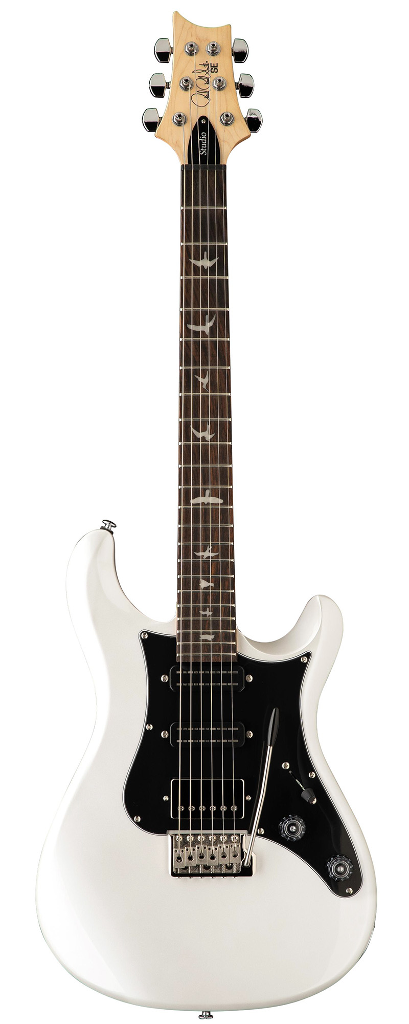 PRS SE Studio Standard (Pearl White) — front view