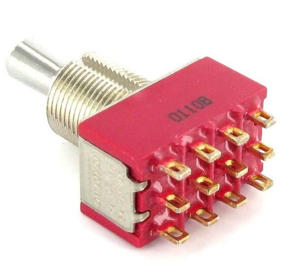 DIMARZIO EP1111 4PDT 3-Position On/On/On Pickup Selector Switch 28580 photo