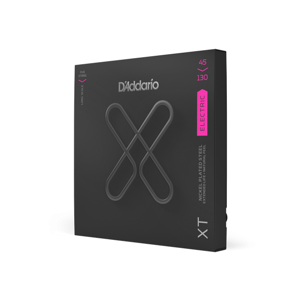 D'ADDARIO XTB45130 XT BASS NICKEL PLATED STEEL REGULAR LIGHT 5-STRING (45-130) 37266 фото