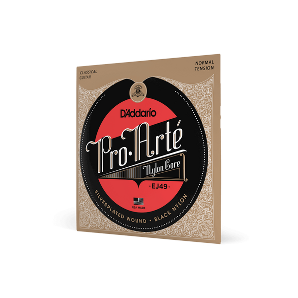 Струны для классической гитары D'ADDARIO EJ49 PRO-ARTE BLACK NYLON NORMAL TENSION 19600 фото
