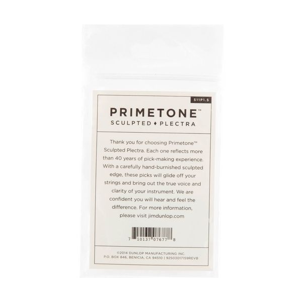Медіатор Dunlop 511P1.5 Primetone Standard Smooth 1.5 mm (3 шт.) 125880 фото