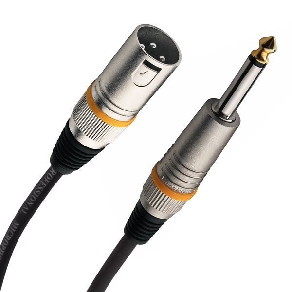 ROCKCABLE RCL30381 D6 M - Microphone Cable - XLR (m) / TS Jack (1m) 32948 фото