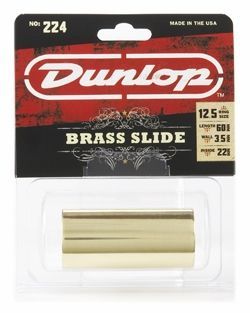 Слайд для гитары DUNLOP 224, латунь, средний, толстая стенка 20487 фото