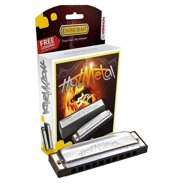 Губная гармошка Hohner Enthusiast Hot Metal M57201X C-major 124013 фото