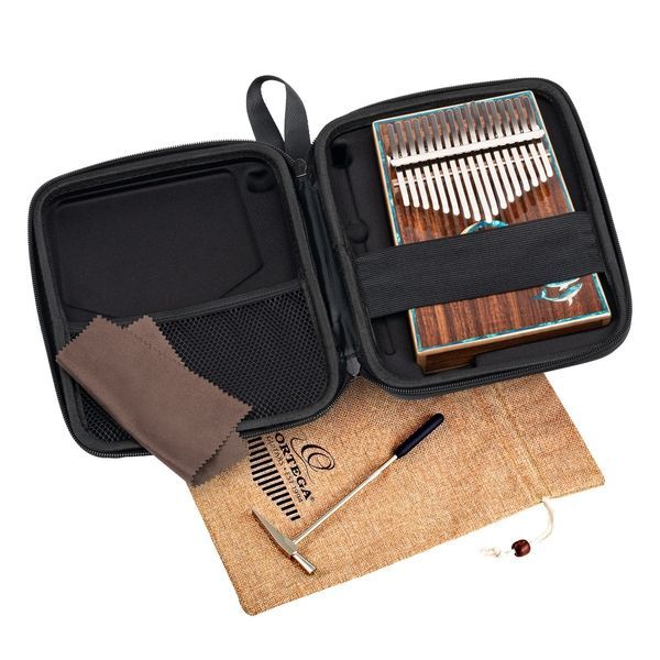 Калимба Ortega 30th Anniversary Solid Acacia OKB30TH-BW Blue Whales, 17 Keys