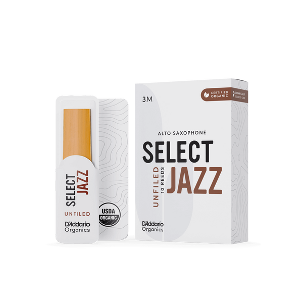 Reeds for Alto Saxophone D'Addario Organic Select Jazz Unfiled 3M (10 pcs) 40882 photo