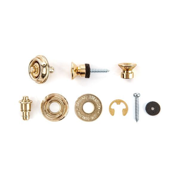 Стреплок Dunlop SLS1504G Gold Straplok Strap Retainers Traditional 121950 фото