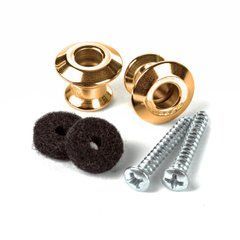 DUNLOP STRAPLOK DUAL DESIGN STRAP BUTTON SET - GOLD 39295 фото