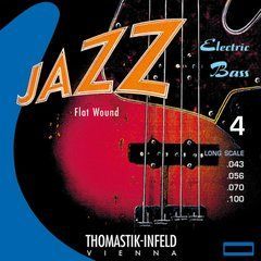 Комплект струн Thomastik Jazz Flat Wound для бас-гітари Thomastik-JF344 фото