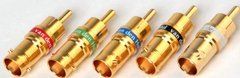 BNC to cinch adapter plug with coloured band BNC to Cinch фото