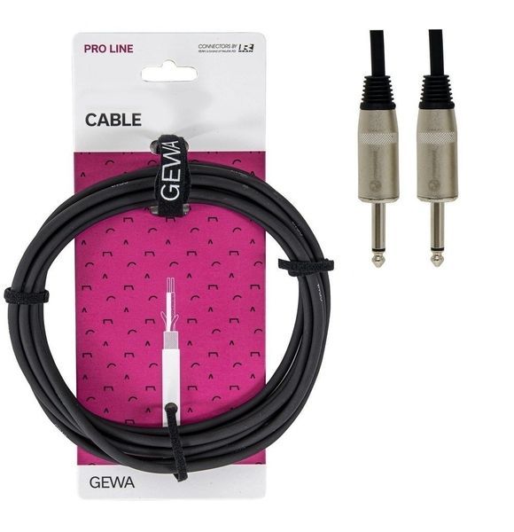 Акустичний кабель GEWA Pro Line Mono Jack 6,3 мм/Mono Jack 6,3 мм (1 м) G-190620 фото