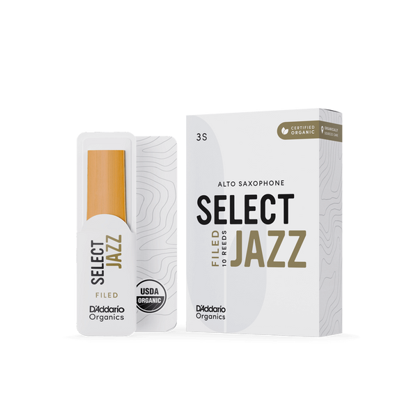 Reeds for Alto Saxophone D'Addario Organic Select Jazz Filed 3S (10 pcs) 40891 photo