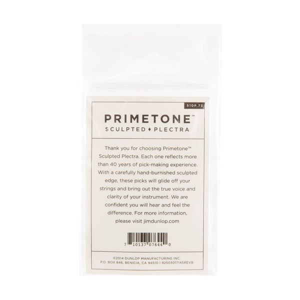 Медиатор Dunlop 510P.73 Primetone Standard Grip .73 mm (3 шт.) 122918 фото