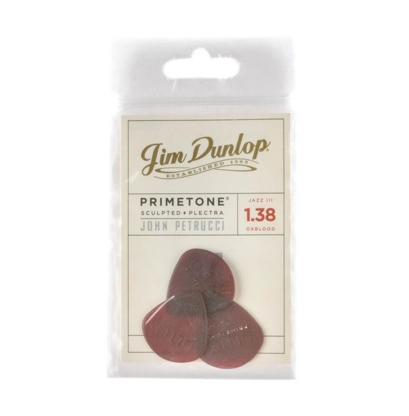Медиатор Dunlop 518PJPRD John Petrucci Primetone Ultex Red 1.38 mm (3 шт.) 125371 фото
