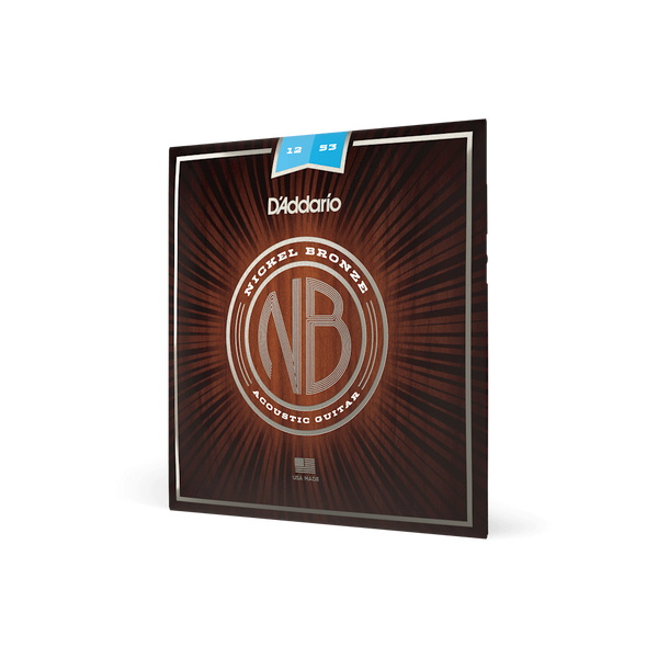 Струны для акустической гитары D'ADDARIO NB1253 NICKEL BRONZE LIGHT (12-53) 33487 фото