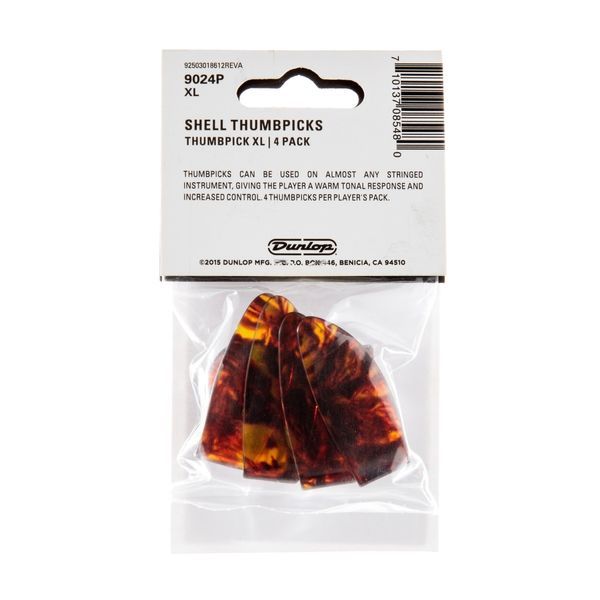 Медиатор Dunlop 9024P Shell Thumbpick Extra Large (4 шт.) 122866 фото