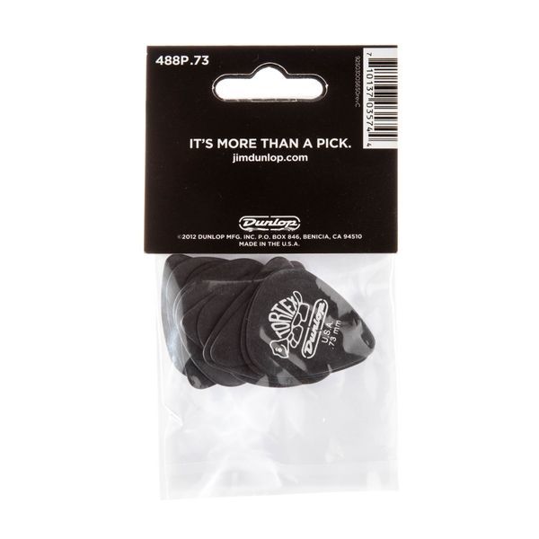Медіатор Dunlop 488P.73 Tortex Pitch Black Standard .73 mm (12 шт.) 116425 фото
