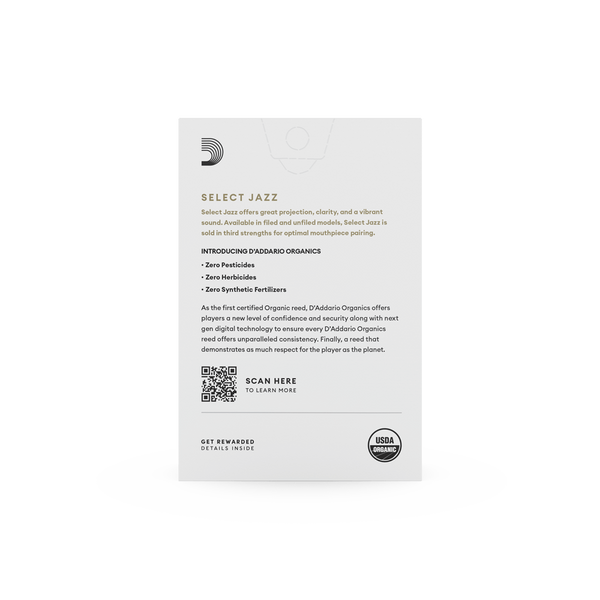 Тростини для альт-саксофона D'Addario Organic Select Jazz Filed 2H (10 шт) 40887 фото