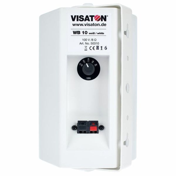 Настінна трансформаторна акустична система Visaton WB10 (біла) 266591 фото