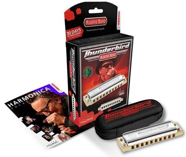 Губная гармошка Hohner Marine Band Thunderbird M201173X Low A-major Box 128336 фото